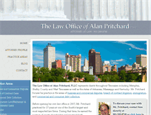Tablet Screenshot of alanpritchardlaw.com
